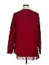 W by Worth Burgundy Silk Pullover Sweater Size XL - photo 2