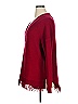W by Worth Burgundy Silk Pullover Sweater Size XL - photo 5