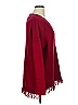 W by Worth Burgundy Silk Pullover Sweater Size XL - photo 4