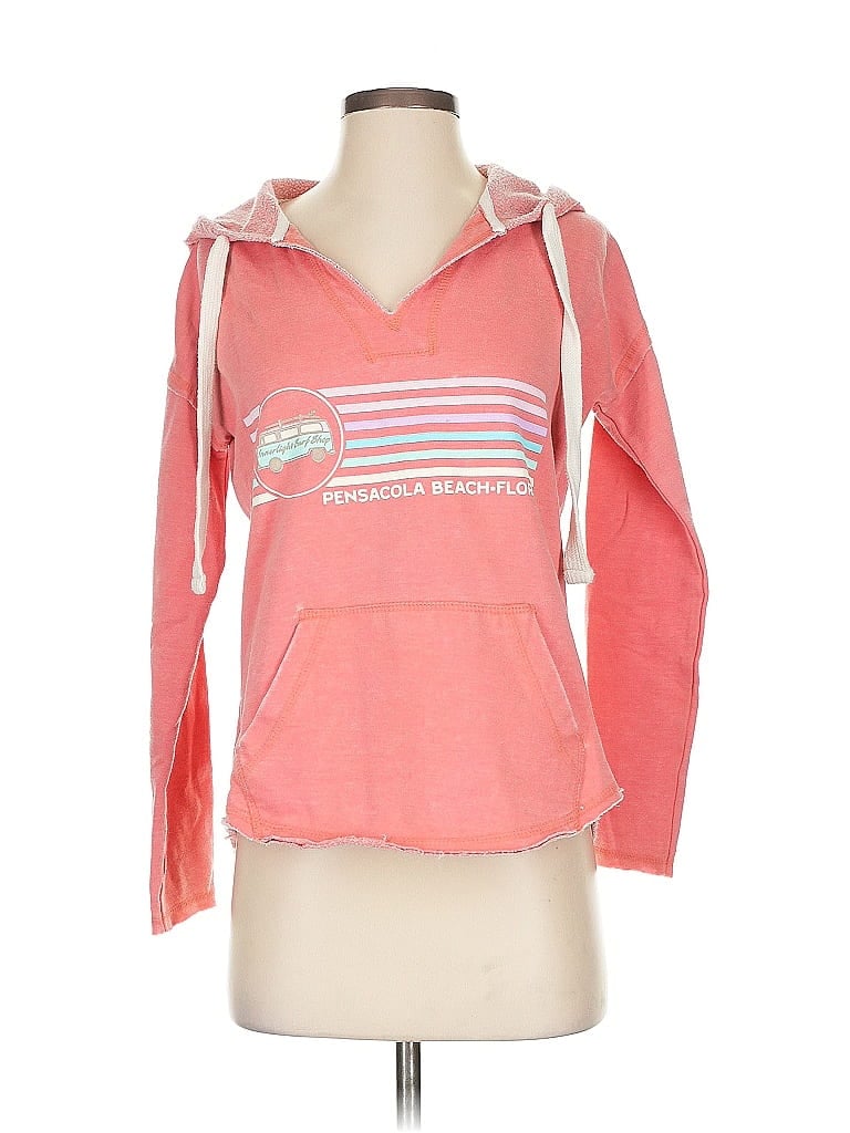 Pre-owned Assorted Brands Pullover Hoodie In Pink