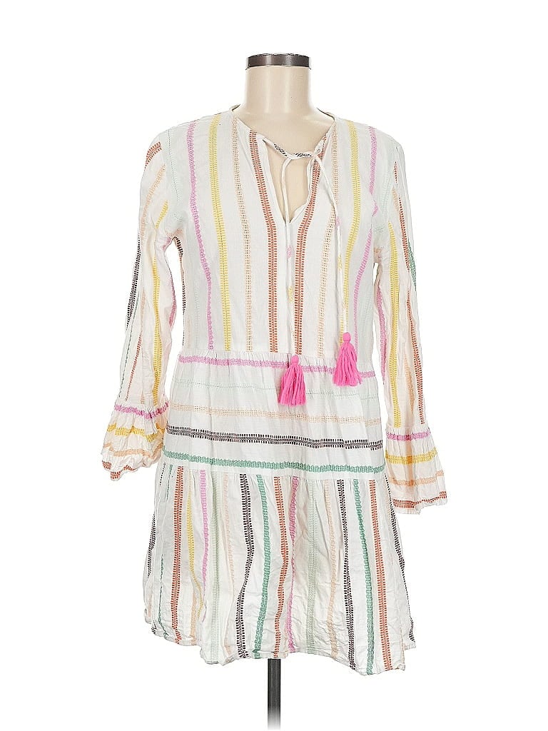 Pre-owned Pilyq 3/4 Sleeve Blouse In White