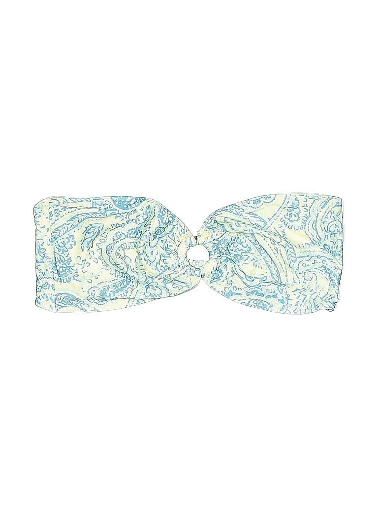 Faithfull the Brand Paisley Blue Swimsuit Top Size XL - photo 1