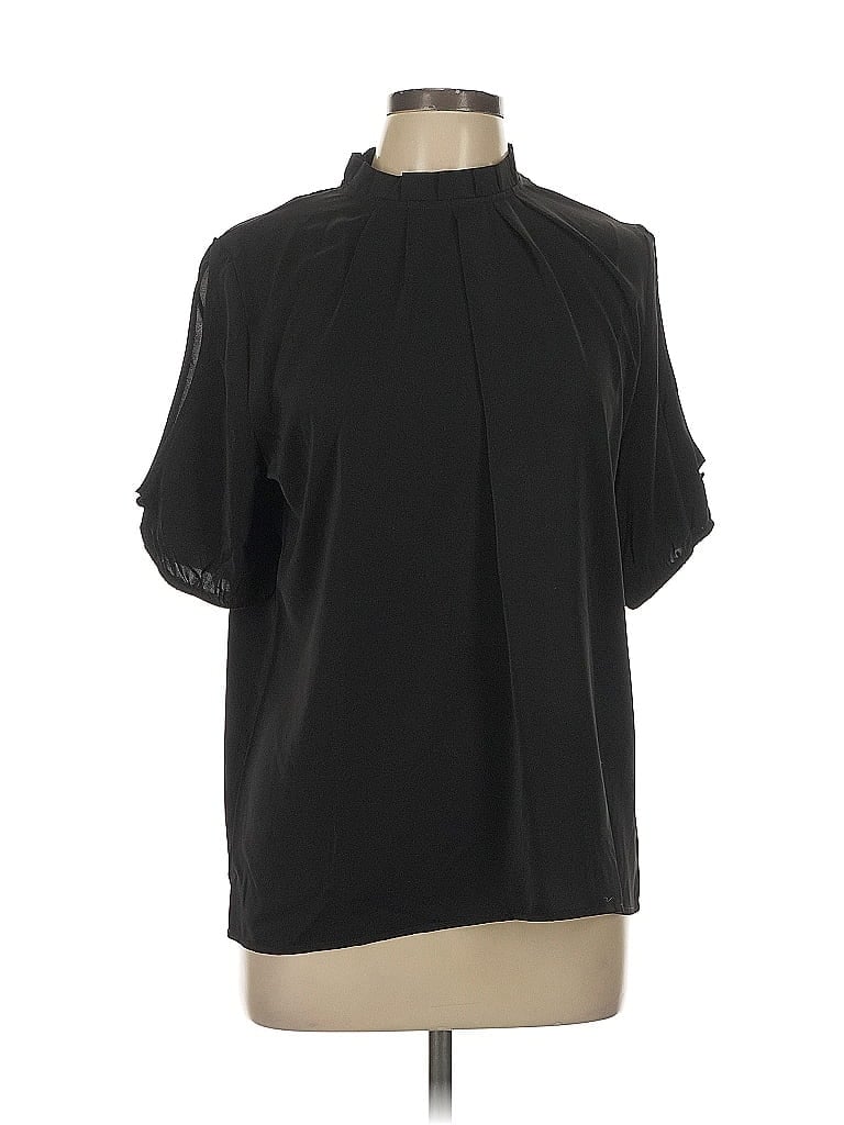 UNBRANDED Pre-owned Short Sleeve Blouse In Black