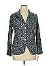 Sharon Max Animal Print Blue Blazer Size XL - photo 1