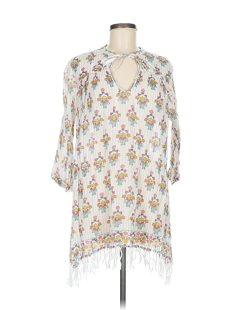 Roller Rabbit White 3/4 Sleeve Blouse Size M - photo 1