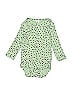 Kate Quinn Organics 100% Cotton Polka Dots Green Long Sleeve Onesie Size 6-12 mo - photo 1