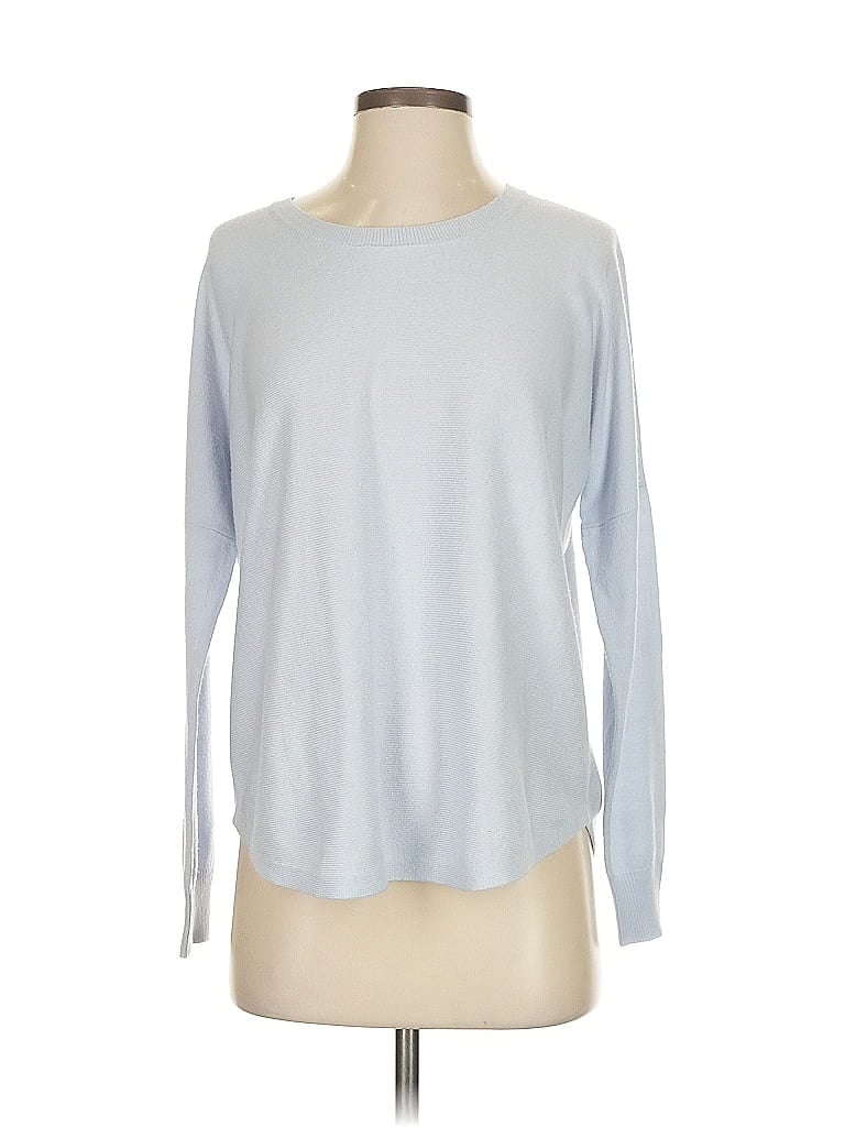 Pre-owned French Connection Long Sleeve T-shirt In Silver