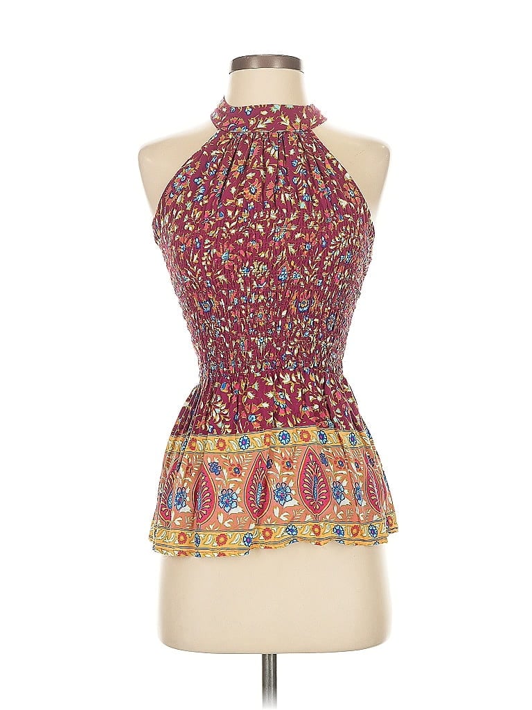 Haute Hippie 100% Rayon Red Sleeveless Blouse Size S - photo 1
