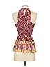 Haute Hippie 100% Rayon Red Sleeveless Blouse Size S - photo 2