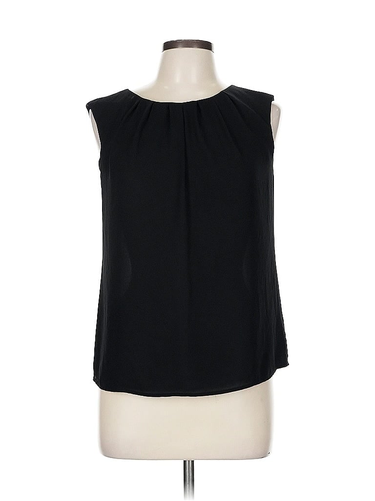 Pre-owned Inc International Concepts Sleeveless Blouse In Black