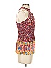 Haute Hippie 100% Rayon Red Sleeveless Blouse Size S - photo 4