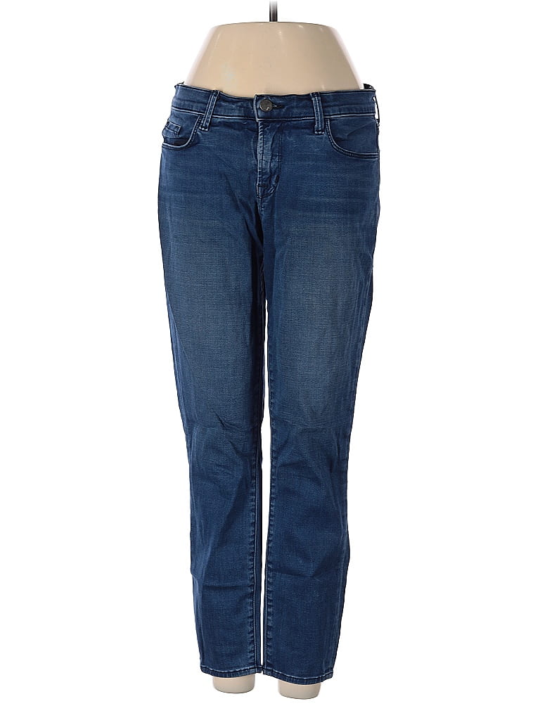 J Brand Solid Blue Jeans Size 27 waist - photo 1