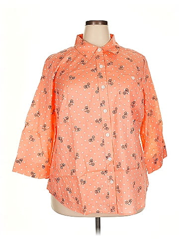 Karen Scott 3/4 Sleeve Button-Down Shirt (view 1)