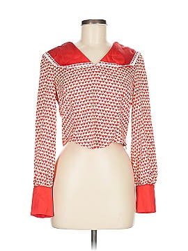 Simple Retro Long Sleeve Blouse
