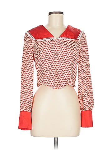 Simple Retro Long Sleeve Blouse (view 1)