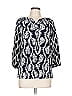 Crown & Ivy 100% Rayon Blue 3/4 Sleeve Blouse Size L - photo 1