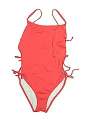 Solid & Striped One Piece Swimsuit