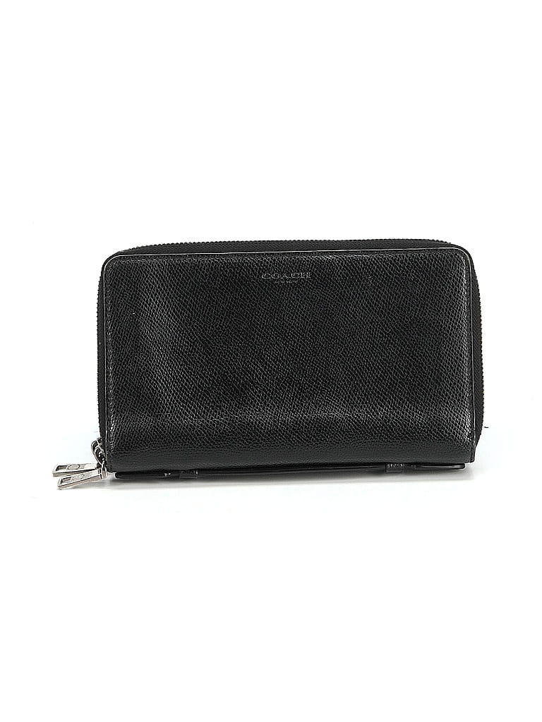 Coach Black Leather Clutch One size - photo 1