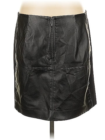 White House Black Market Faux Leather Skirt (view 2)