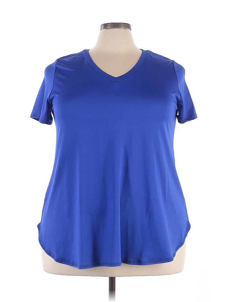 Honeyme 100% Polyester Blue Active T-Shirt Size XXL - photo 1