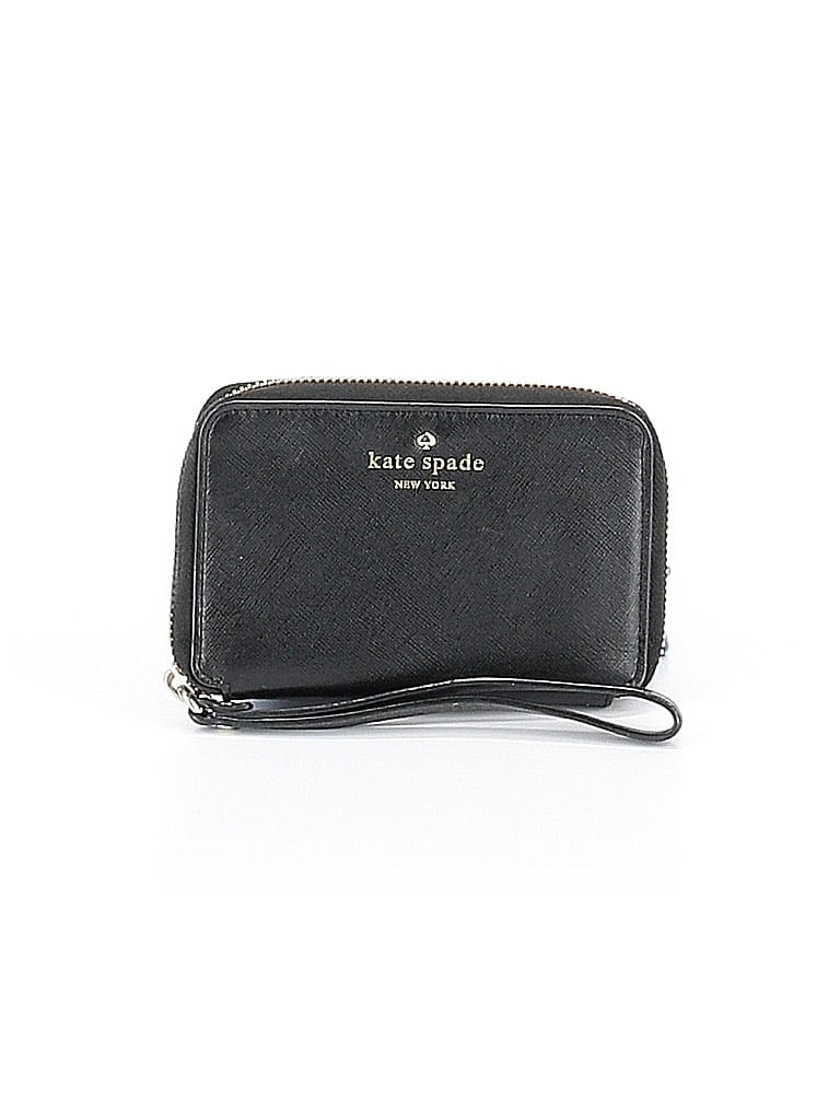 Kate Spade New York 100% Leather Black Leather Wristlet One size - photo 1
