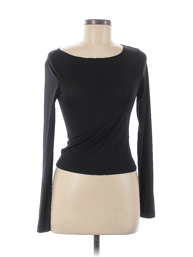 Commense Black Long Sleeve Top Size M - photo 1