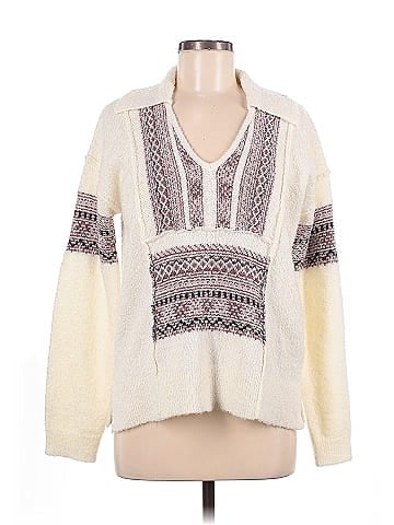 Hem & Thread Pullover Sweater (view 1)