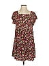 Natural Life 100% Rayon Floral Brown Casual Dress Size XS - photo 1