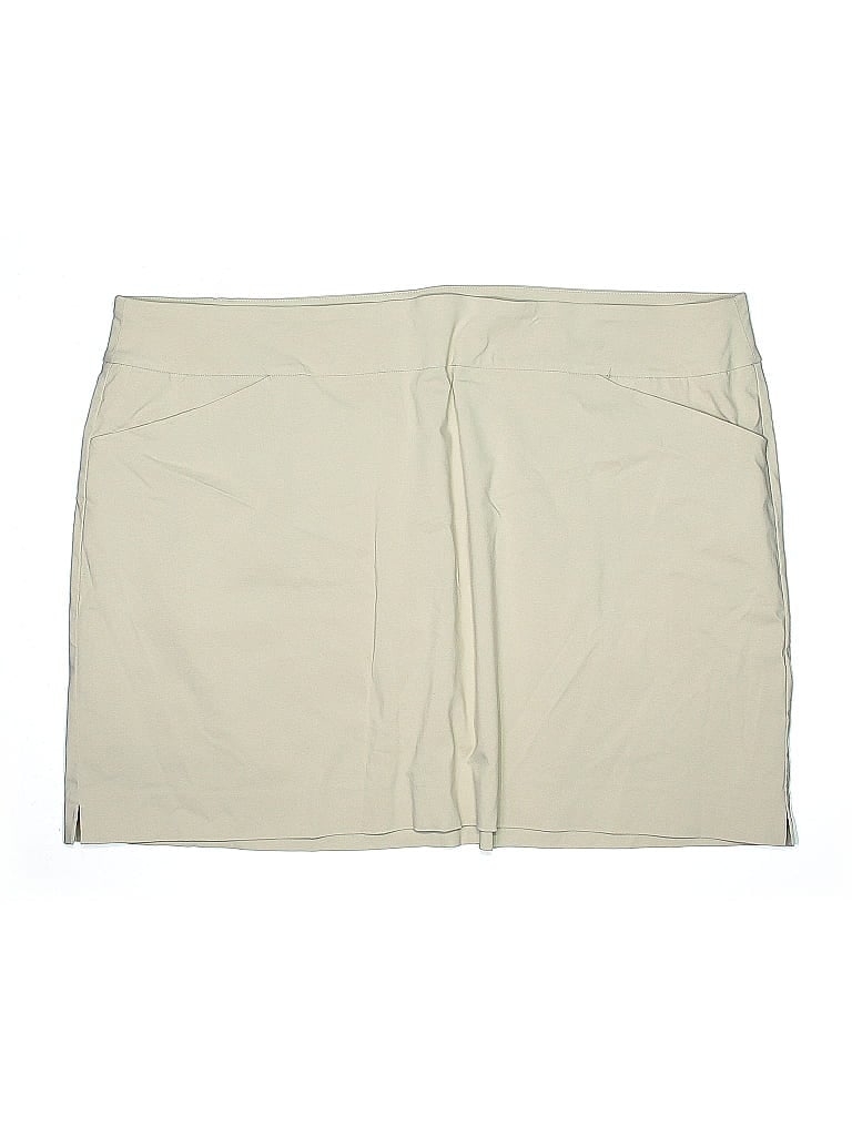JM Collection Solid Tan Ivory Skort Size 4X - photo 1