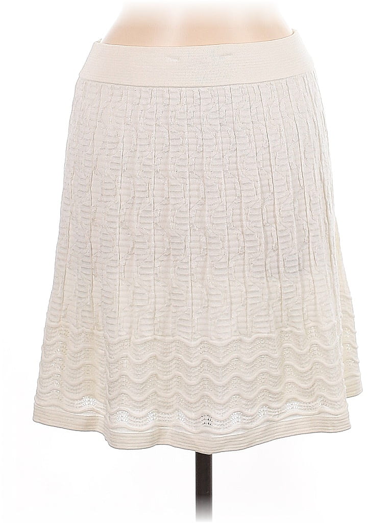 M Missoni Chevron-herringbone Ivory Casual Skirt Size 8 - photo 1
