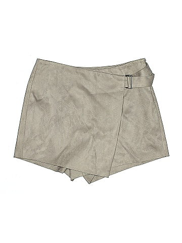 Zara Basic Khaki Shorts (view 1)