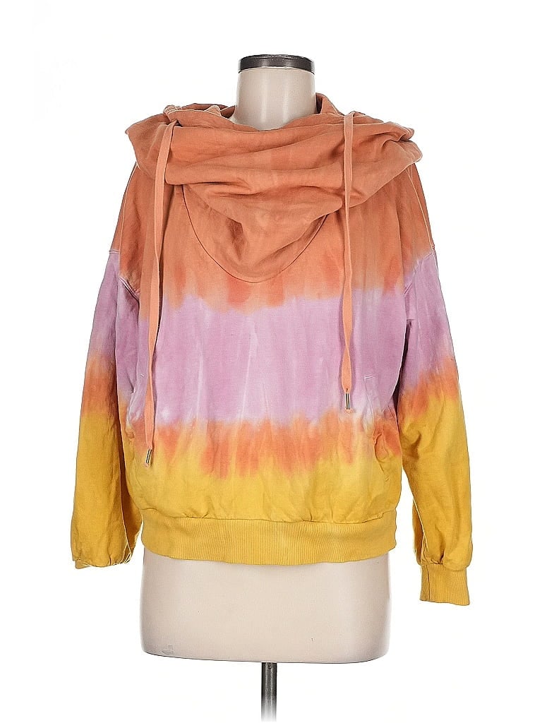 Young Fabulous & Broke Tie-dye Orange Pullover Hoodie Size M - photo 1