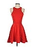 Bebe Solid Red Cocktail Dress Size S - photo 1