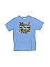 Master Kids 100% Cotton Graphic Solid Floral Blue Short Sleeve T-Shirt Size 8 (big kids) - photo 1