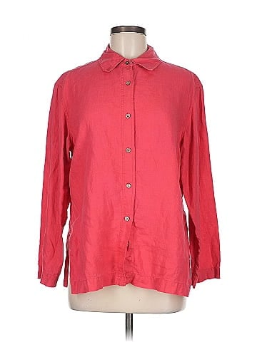 Kate Hill 3/4 Sleeve Button-Down Shirt (view 1)