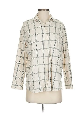 Madewell 3/4 Sleeve Button-Down Shirt (view 1)