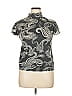 Xhilaration Paisley Gray Short Sleeve Blouse Size XL - photo 1
