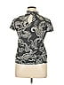 Xhilaration Paisley Gray Short Sleeve Blouse Size XL - photo 2