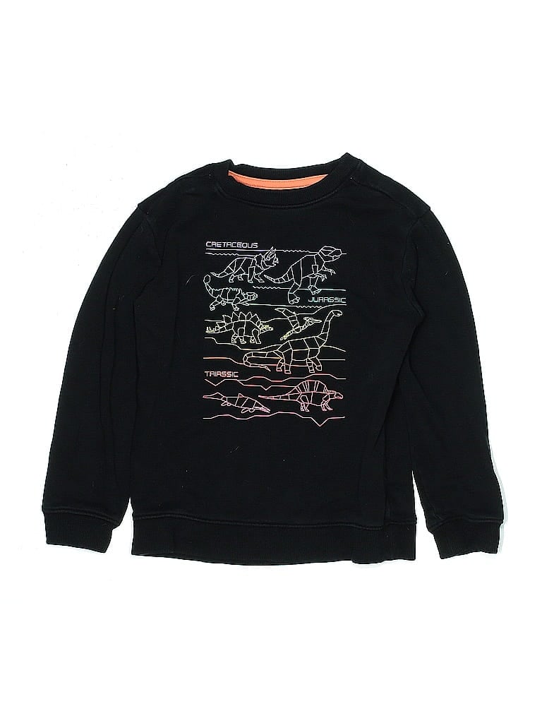 Cat & Jack Graphic Black Sweatshirt Size 4 - photo 1