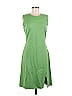 St. John Solid Green Casual Dress Size 6 - photo 1