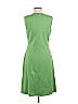 St. John Solid Green Casual Dress Size 6 - photo 2