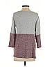 Pink Clover Gray 3/4 Sleeve Top Size S - photo 2