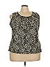 Jones Studio Chevron-herringbone Black Sleeveless Blouse Size 3X - photo 1