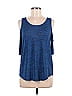 Jennifer Lopez Blue Sleeveless T-Shirt Size M - photo 1