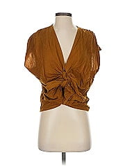 Zara W&B Collection Short Sleeve Blouse