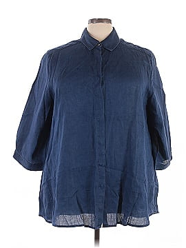 Foxcroft 3/4 Sleeve Button Down Shirt