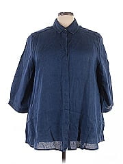 Foxcroft 3/4 Sleeve Button Down Shirt