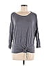 Soho Gray 3/4 Sleeve Top Size M - photo 1
