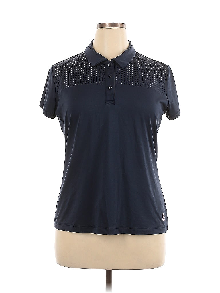 Fila Sport Blue Short Sleeve Polo Size XL - photo 1