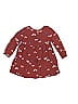 Jumping Beans 100% Rayon Hearts Burgundy Red Dress Size 4T - photo 2